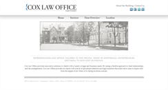 Desktop Screenshot of coxlaw.org