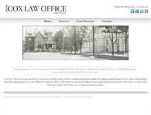 Tablet Screenshot of coxlaw.org